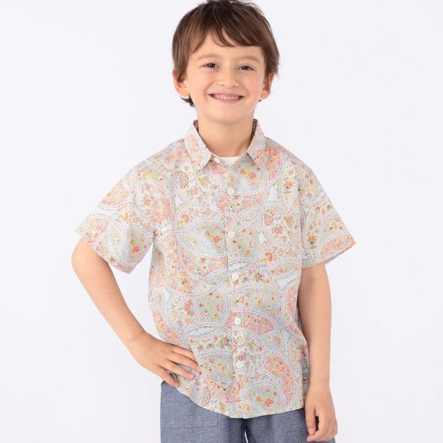 シップス（SHIPS）/SHIPS KIDS:100〜130cm / リバティ プリント 半袖 シャツ