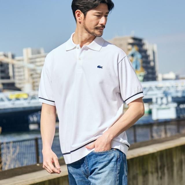 シップス（SHIPS）/【SHIPS別注】LACOSTE: シャンティイー トリム ポロシャツ