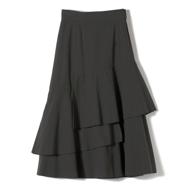シップス（SHIPS）/SHIPS Primary Navy Label:〈手洗い可能〉アシンメトリー ティアード スカート_1