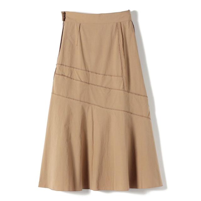 シップス（SHIPS）/SHIPS Primary Navy Label:〈手洗い可能〉アシンメトリー ティアード スカート_4