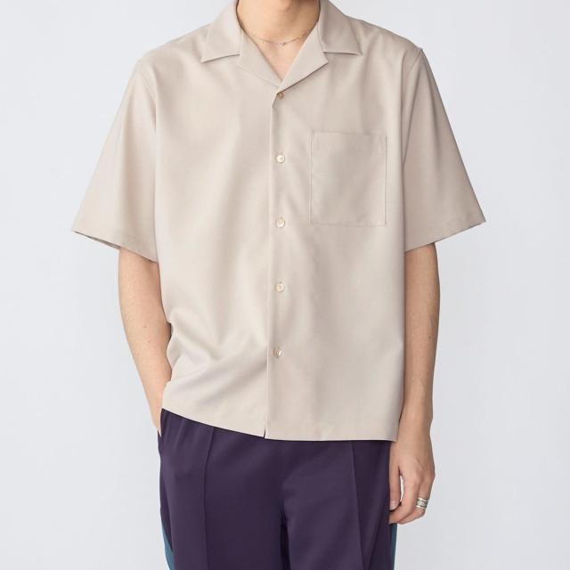 シップス（SHIPS）/SHIPS: 〈MADE IN JAPAN〉Reflax(R) 5スリーブ オープンカラー シャツ_1