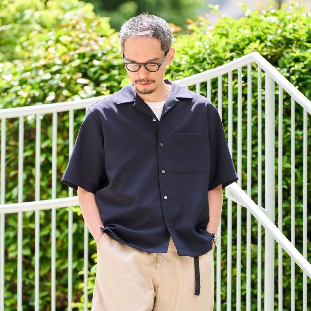 シップス（SHIPS）/SHIPS: 〈MADE IN JAPAN〉Reflax(R) 5スリーブ オープンカラー シャツ_3