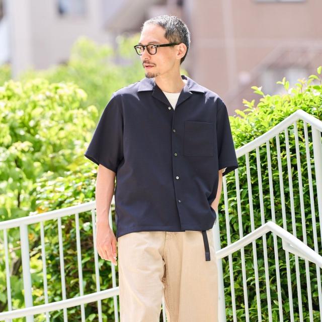 シップス（SHIPS）/SHIPS: 〈MADE IN JAPAN〉Reflax(R) 5スリーブ オープンカラー シャツ_6