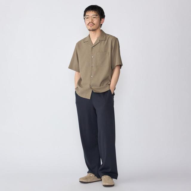 シップス（SHIPS）/SHIPS: 〈MADE IN JAPAN〉Reflax(R) 5スリーブ オープンカラー シャツ_9