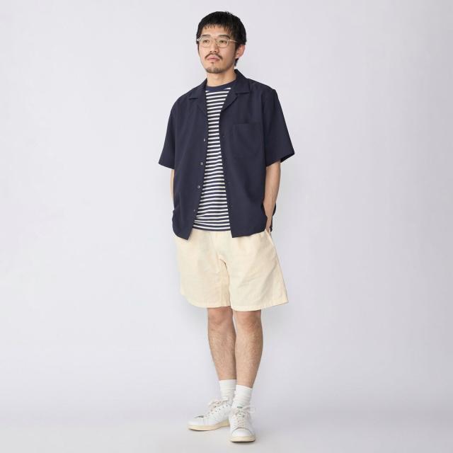 シップス（SHIPS）/SHIPS: 〈MADE IN JAPAN〉Reflax(R) 5スリーブ オープンカラー シャツ_10
