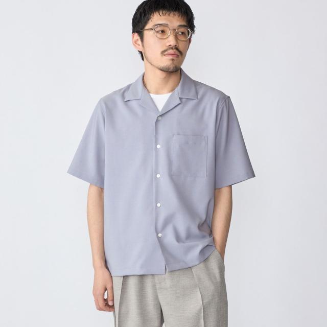 シップス（SHIPS）/SHIPS: 〈MADE IN JAPAN〉Reflax(R) 5スリーブ オープンカラー シャツ_15
