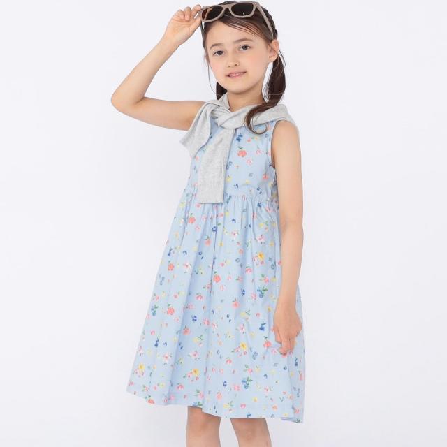 シップス（SHIPS）/SHIPS KIDS:100〜130cm / ノースリーブ フラワー プリント ワンピース_1