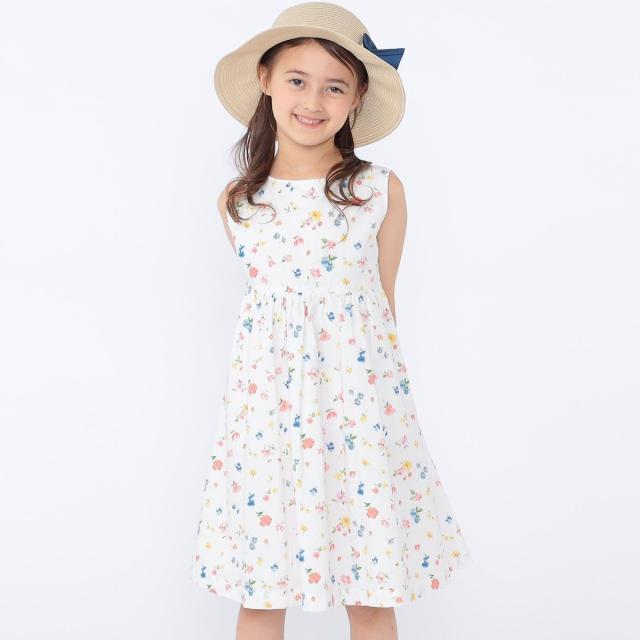 シップス（SHIPS）/SHIPS KIDS:100〜130cm / ノースリーブ フラワー プリント ワンピース_4