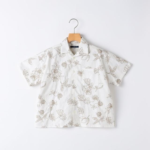 シップス（SHIPS）/SHIPS KIDS:140〜160cm /エンブロイダリー オープンカラー シャツ
