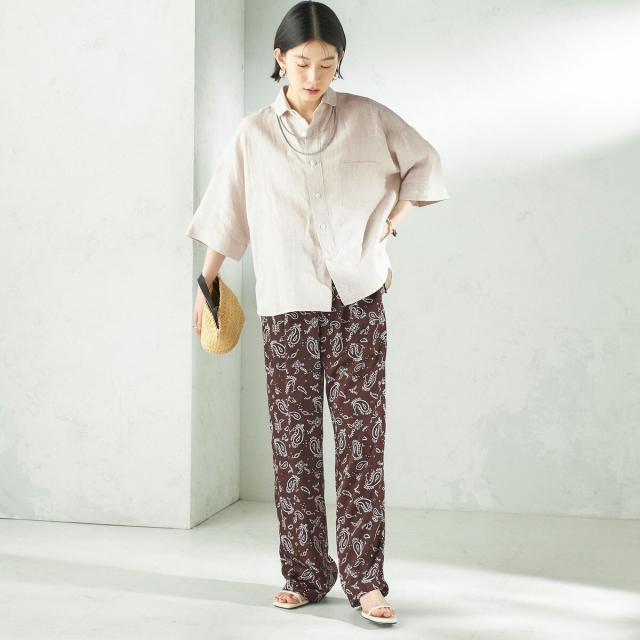 シップス（SHIPS）/【SHIPS別注】TICCA×manipuri:〈手洗い可能〉プリント パンツ_19