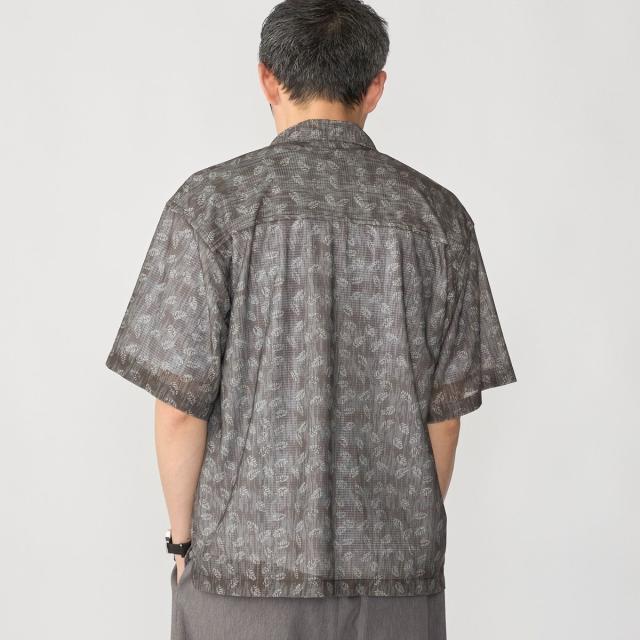 シップス（SHIPS）/SHIPS: メッシュ リーフプリント ショートスリーブ シャツ_11