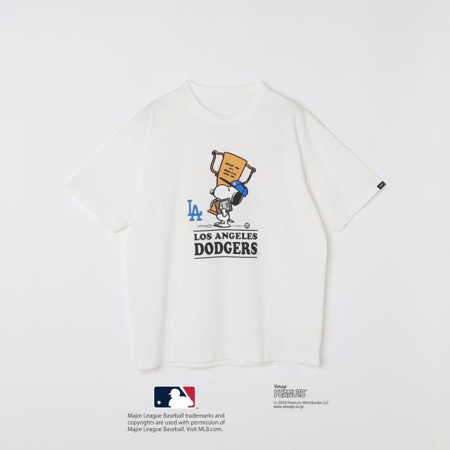 シップス（SHIPS）/SHIPS: PEANUTS×MLB プリント Tシャツ 26SS