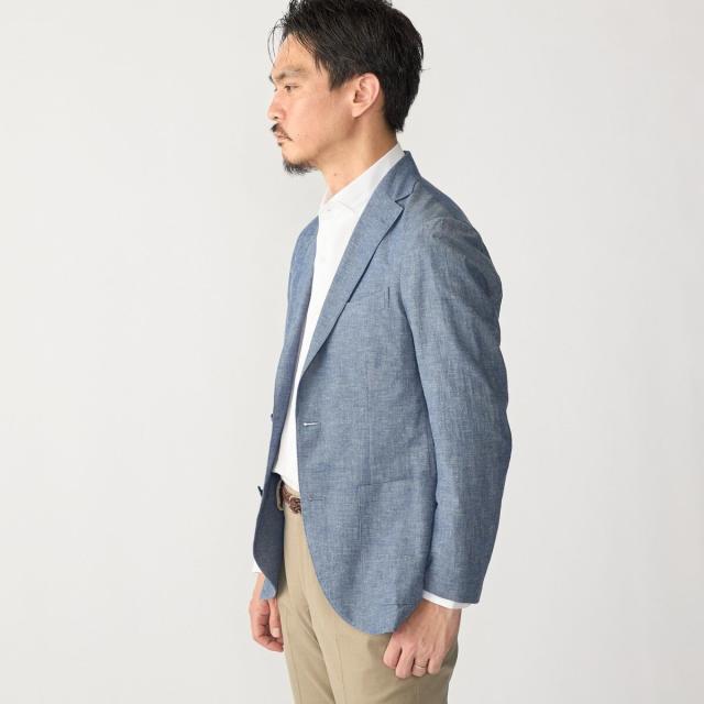 シップス（SHIPS）/SHIPS:〈洗濯機可能〉MADE IN JAPAN コットン/リネン ウォッシュド ジャケット_4