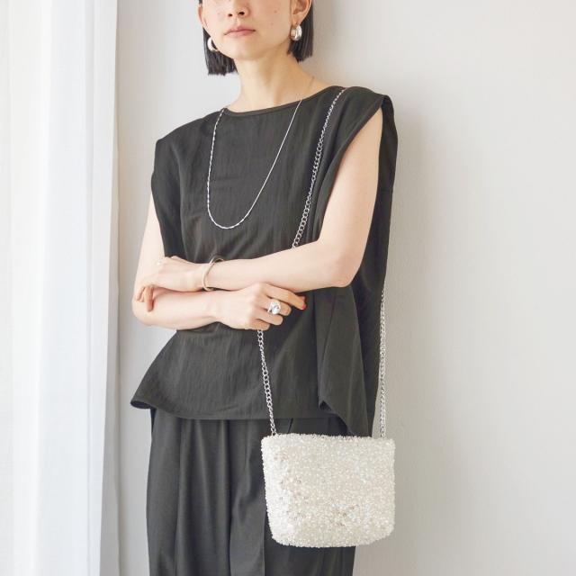 【NEW】シップス（SHIPS）/troisiemeCHACO: ビーズ ポシェット