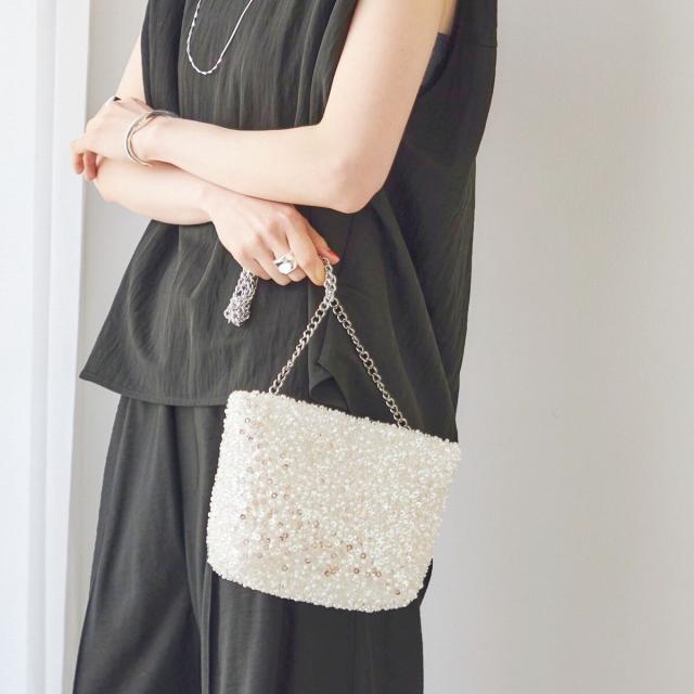 【NEW】シップス（SHIPS）/troisiemeCHACO: ビーズ ポシェット