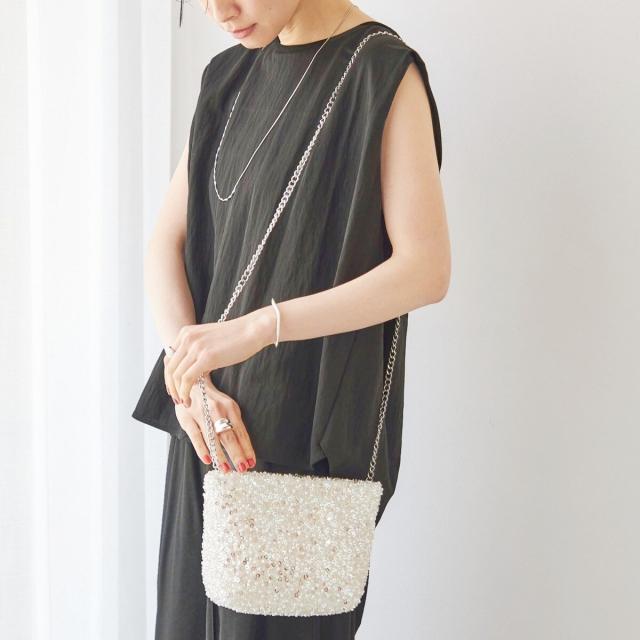 【NEW】シップス（SHIPS）/troisiemeCHACO: ビーズ ポシェット