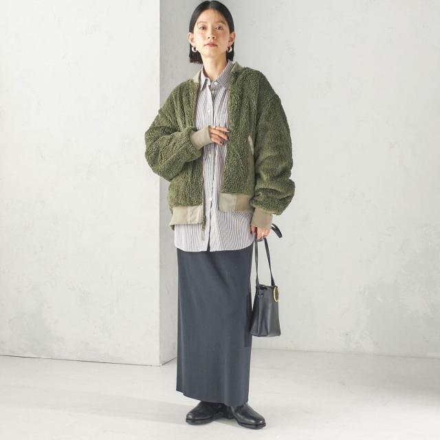 シップス(SHIPS)/【SHIPS別注】ARMY TWILL: リバーシブル フリース ブルゾン シップス(SHIPS)/【SHIPS別注】ARMY TWILL: リバーシブル フリース ブルゾン