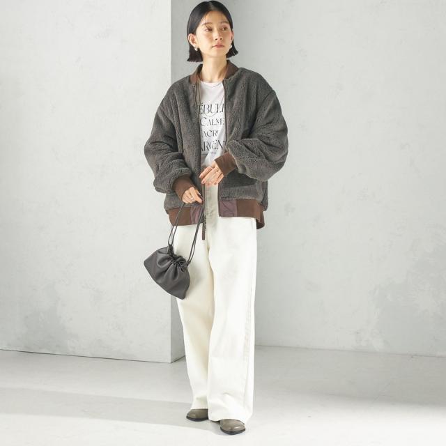 シップス(SHIPS)/【SHIPS別注】ARMY TWILL: リバーシブル フリース ブルゾン シップス(SHIPS)/【SHIPS別注】ARMY TWILL: リバーシブル フリース ブルゾン