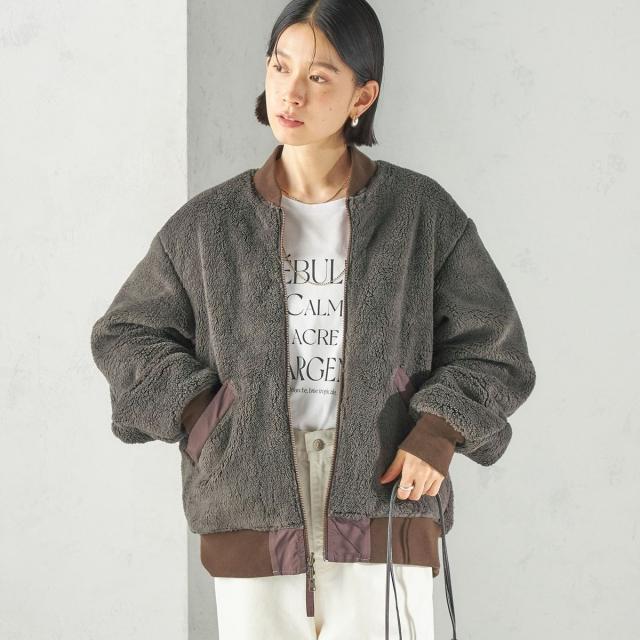 シップス(SHIPS)/【SHIPS別注】ARMY TWILL: リバーシブル フリース ブルゾン シップス(SHIPS)/【SHIPS別注】ARMY TWILL: リバーシブル フリース ブルゾン