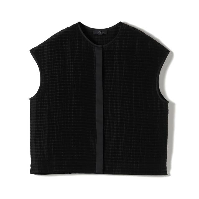 シップス（SHIPS）/SHIPS Primary Navy Label:ラミー ピンタック フレンチスリーブ ブラウス 13,860円