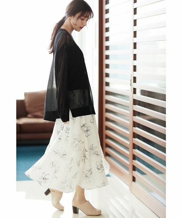 イング 線画花フレアsk の通販はau Pay マーケット Brand Square By Oioi ブランドスクエアbyマルイ