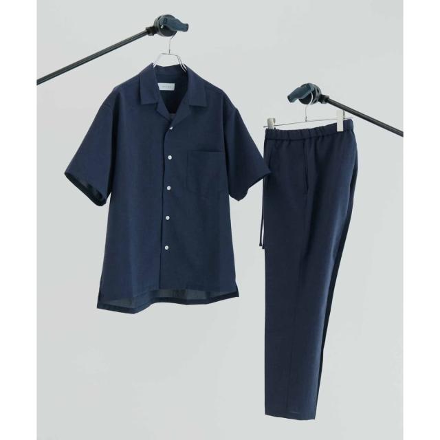 アダムエロペ（ADAM ET ROPE’）/オープンカラーシャツ＆イージーパンツ セットアップ/イージーケア/吸水速乾