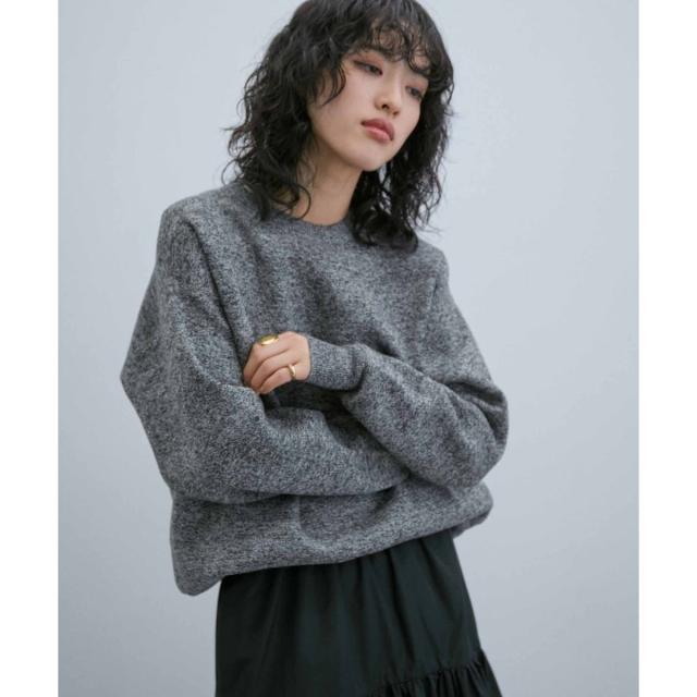 アダムエロペ（ADAM ET ROPE’）/《ドラマ着用》杢スウェット クルーネック ニットプルオーバー/ヘビーウエイト/ユニセックス