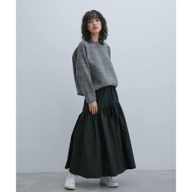 アダムエロペ（ADAM ET ROPE’）/《ドラマ着用》杢スウェット クルーネック ニットプルオーバー/ヘビーウエイト/ユニセックス