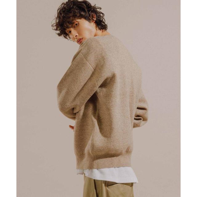 アダムエロペ（ADAM ET ROPE’）/《ドラマ着用》杢スウェット クルーネック ニットプルオーバー/ヘビーウエイト/ユニセックス