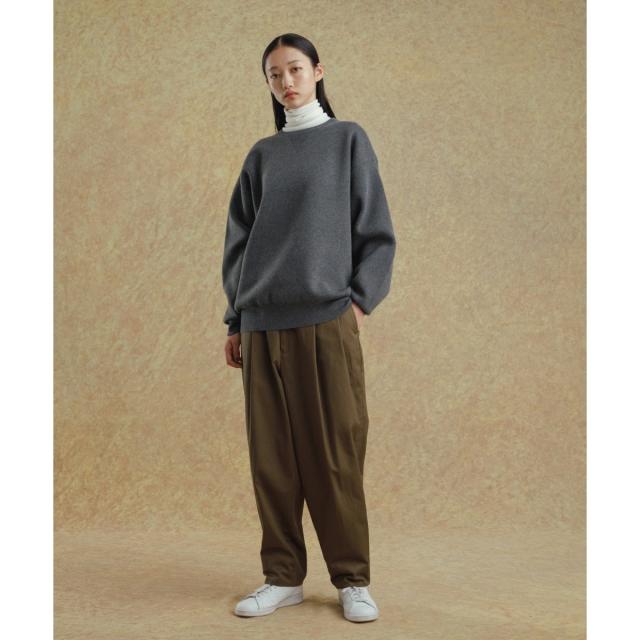 アダムエロペ（ADAM ET ROPE’）/《ドラマ着用》杢スウェット クルーネック ニットプルオーバー/ヘビーウエイト/ユニセックス