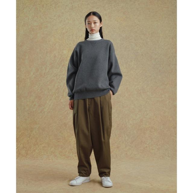 アダムエロペ（ADAM ET ROPE’）/《ドラマ着用》杢スウェット クルーネック ニットプルオーバー/ヘビーウエイト/ユニセックス