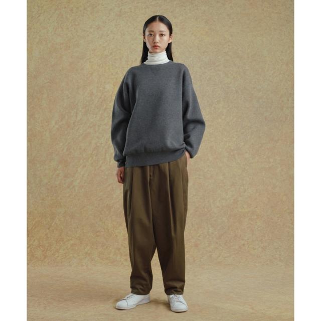 アダムエロペ（ADAM ET ROPE’）/《ドラマ着用》杢スウェット クルーネック ニットプルオーバー/ヘビーウエイト/ユニセックス