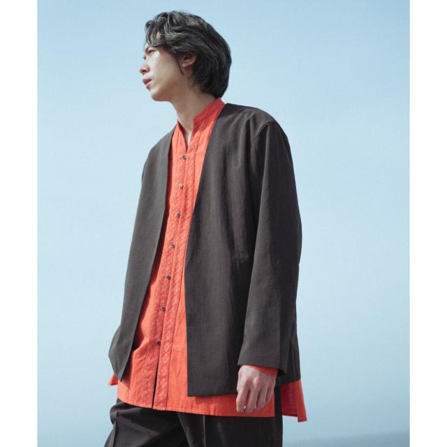 アダムエロペ（ADAM ET ROPE’）/【別注】《ne Quittez pas / ヌキテパ》OVER SIZE Caftan SHIRT