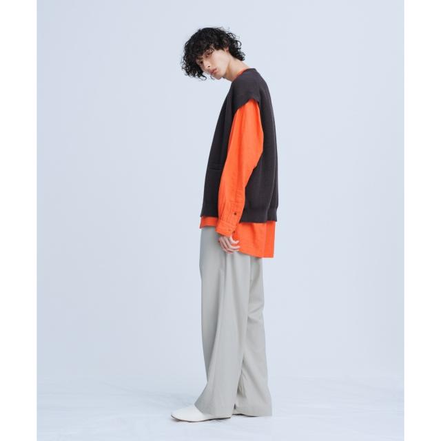 アダムエロペ（ADAM ET ROPE’）/【別注】《ne Quittez pas / ヌキテパ》OVER SIZE Caftan SHIRT