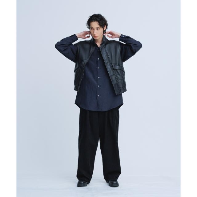 アダムエロペ（ADAM ET ROPE’）/【別注】《ne Quittez pas / ヌキテパ》OVER SIZE Caftan SHIRT