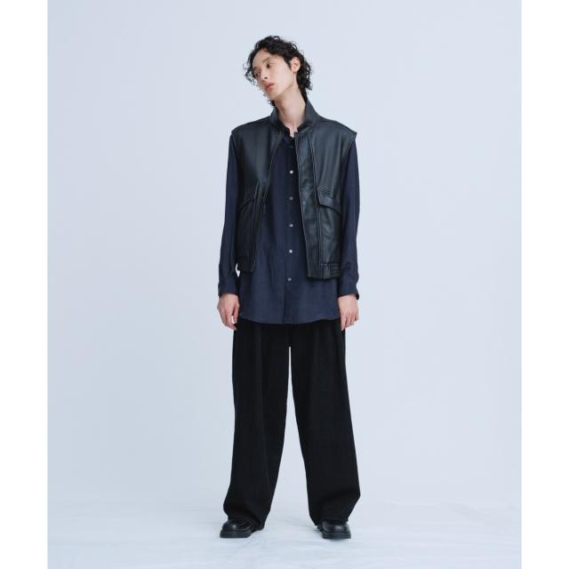 アダムエロペ（ADAM ET ROPE’）/【別注】《ne Quittez pas / ヌキテパ》OVER SIZE Caftan SHIRT