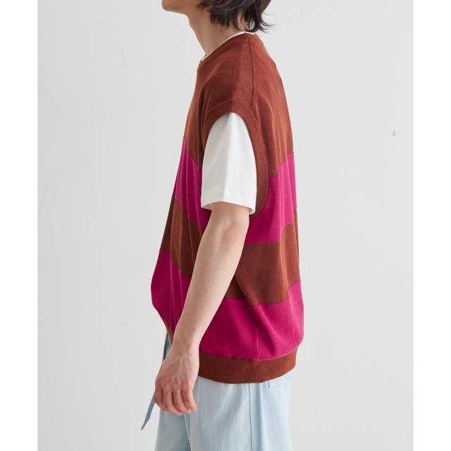 アダムエロペ（ADAM ET ROPE'）/WASHI MIX ボーダー ニット