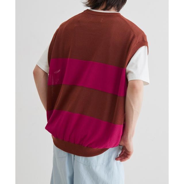 アダムエロペ（ADAM ET ROPE'）/WASHI MIX ボーダー ニット