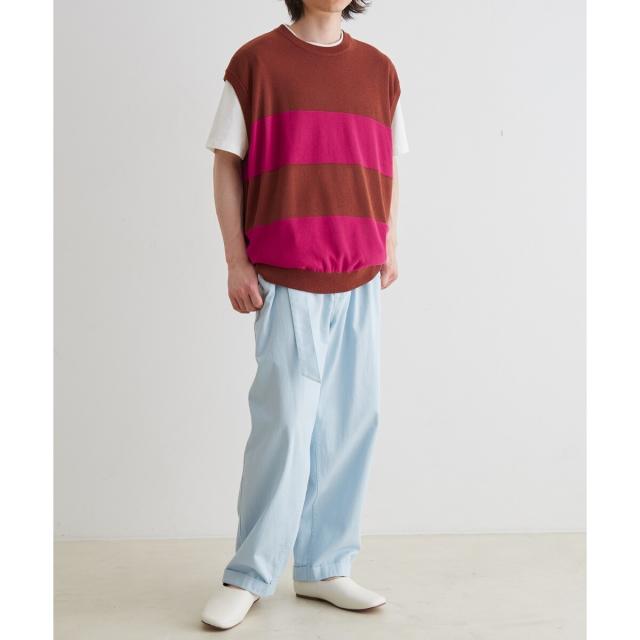 アダムエロペ（ADAM ET ROPE'）/WASHI MIX ボーダー ニット