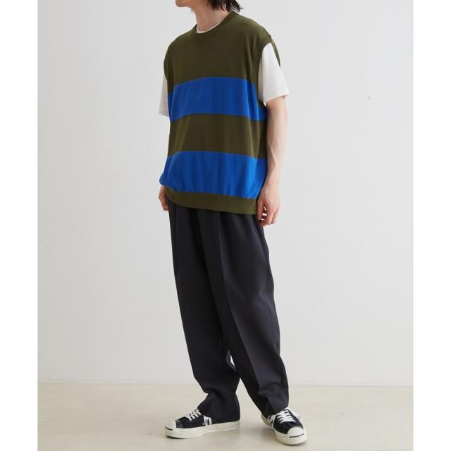 アダムエロペ（ADAM ET ROPE'）/WASHI MIX ボーダー ニット