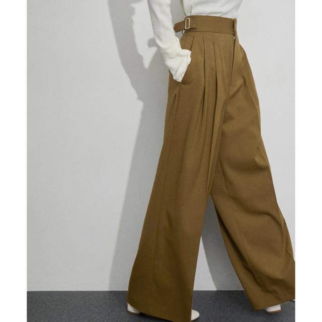 アダムエロペ（ADAM ET ROPE’）/【サステナブル】2タックワイドスラックス