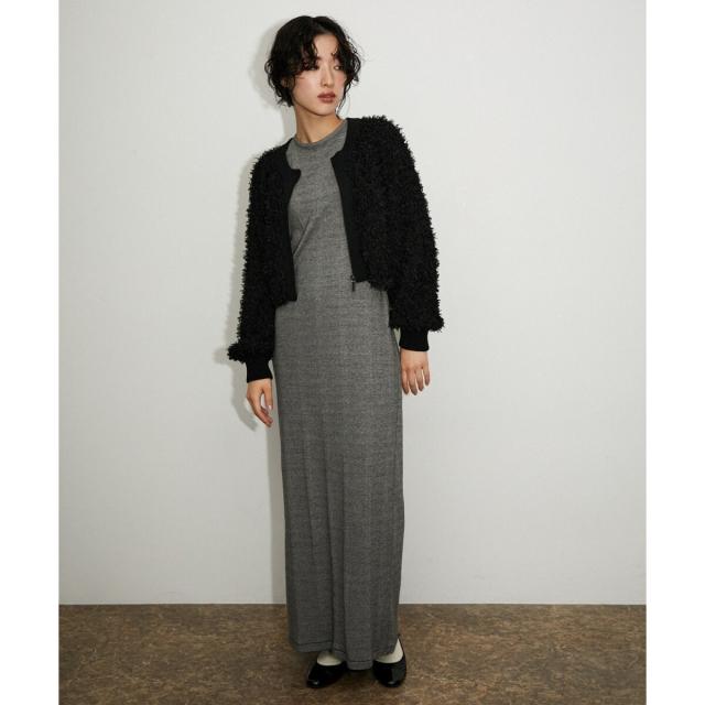 アダムエロペ（ADAM ET ROPE'）/フリンジニットブルゾン