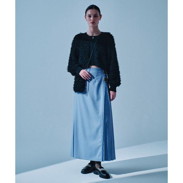 アダムエロペ（ADAM ET ROPE'）/フリンジニットブルゾン