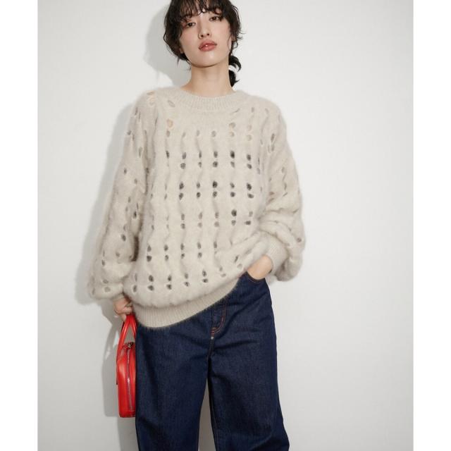 アダムエロペ（ADAM ET ROPE’）/FOXツイストニットプルオーバー