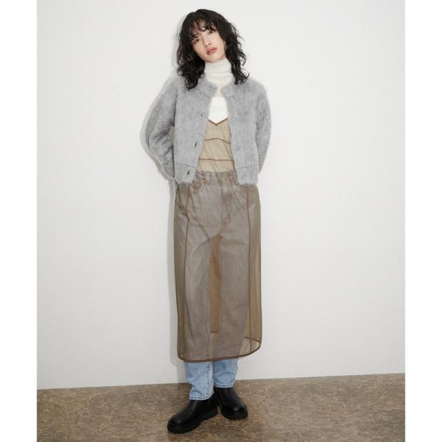 【美品】アダムエロぺ ADAM ET ROPE シアーMA-1 ADAM ET ROPÉ FEMME(アダム エ ロペ ファム) / シアーMA-1