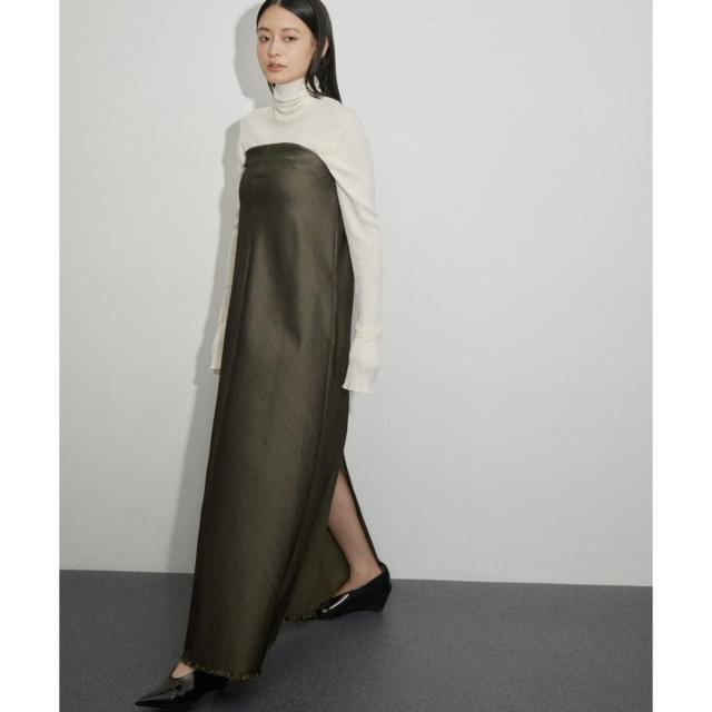 アダムエロペ（ADAM ET ROPE’）/シャンブレーツイルベアワンピース