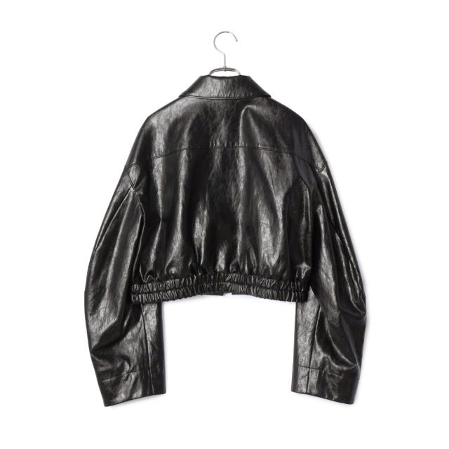 アダムエロペ（ADAM ET ROPE'）/フェイクレザーショートブルゾンの通販