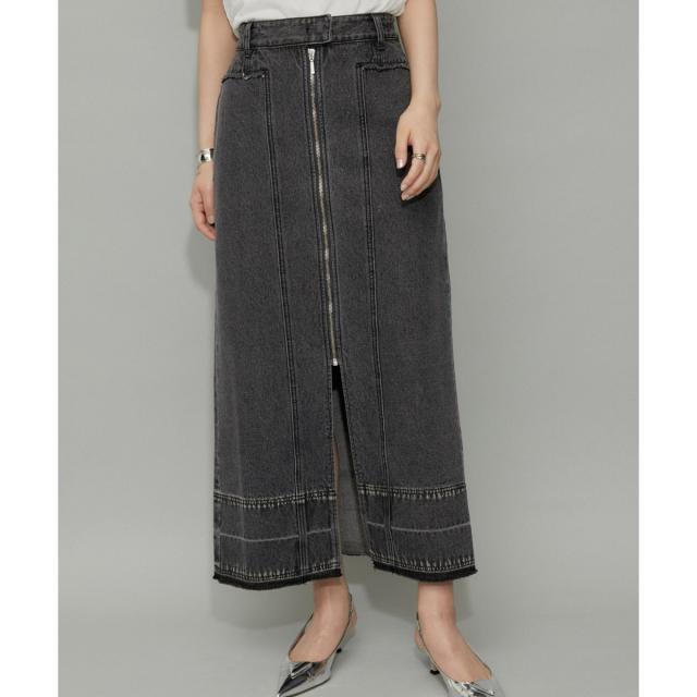 【新品】アダムエロペ　フロントジップデニムスカート ADAM ET ROPE'｜【WEB限定】フロントジップデニムスカート | Rakuten