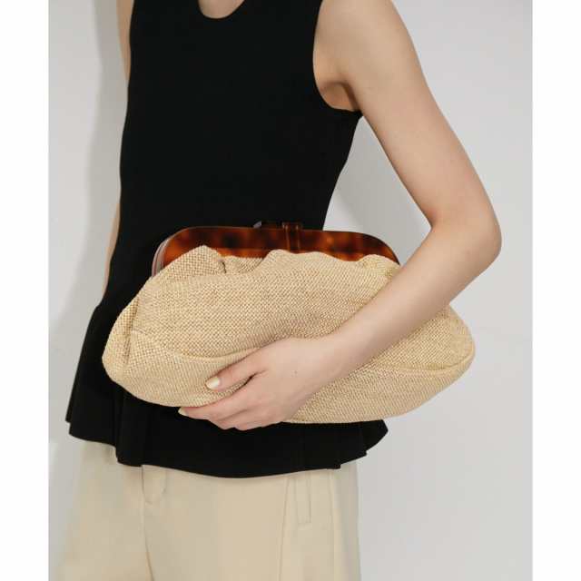 アダムエロペ（ADAM ET ROPE’）/【SITA NEVADO(シタネバド)】RAFIA CLUTCH BAG