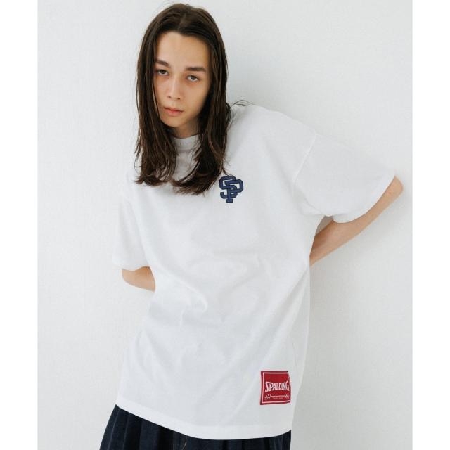 アダムエロペ（ADAM ET ROPE’）/《別注》【SPALDING/スポルディング】LOGO TEE / UNISEX